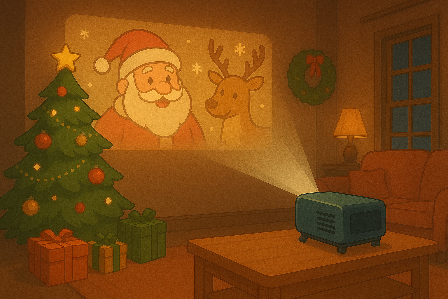 Christmas projection ✨ Make your home glow